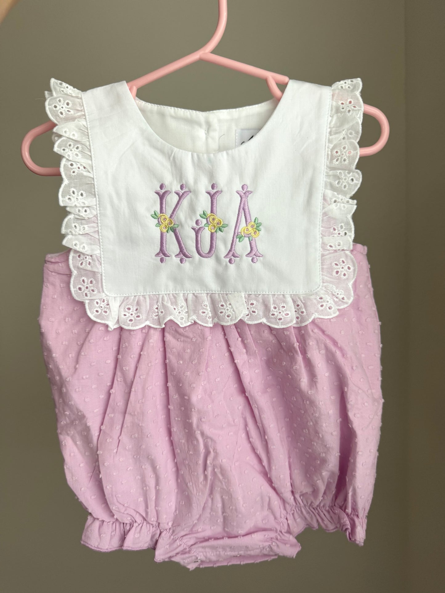 Floral Initial Bubble