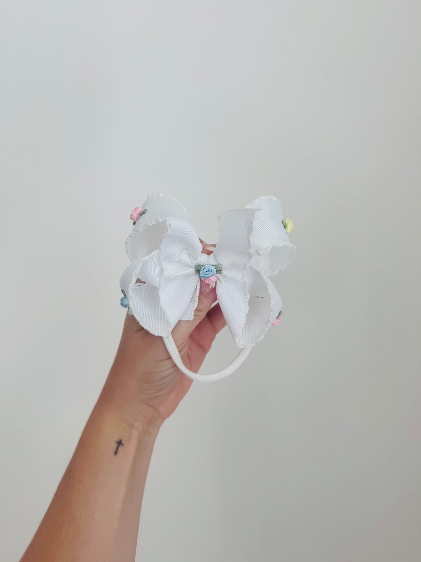 Floral Moonstitch Bow